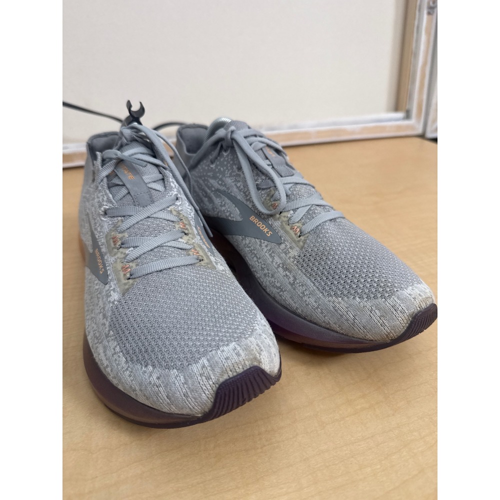 Brooks Levitate 3 Grey Copper Metallic Running Shoes 1203001B134 Womens 11